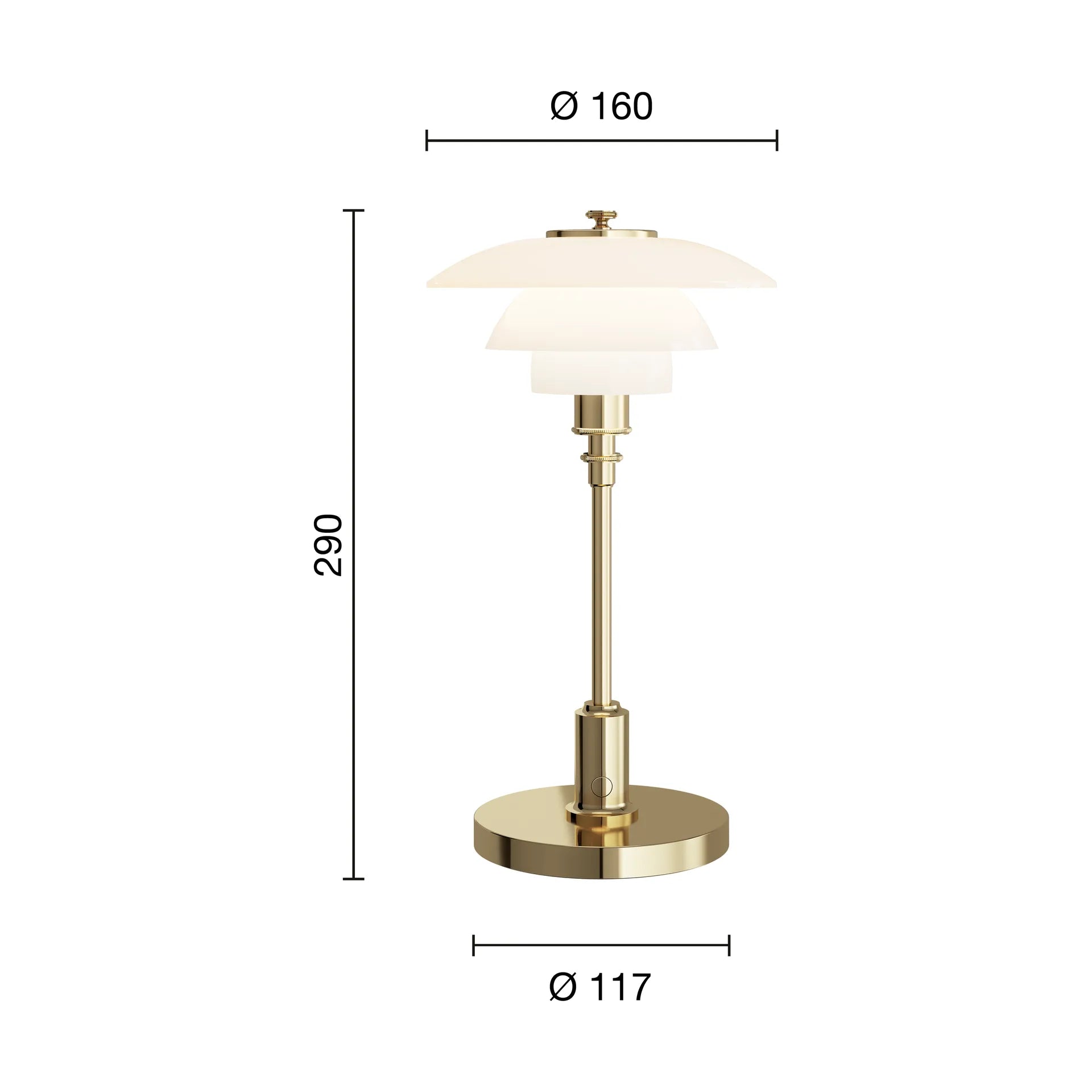 PH 1/1 Portabel Bordslampa