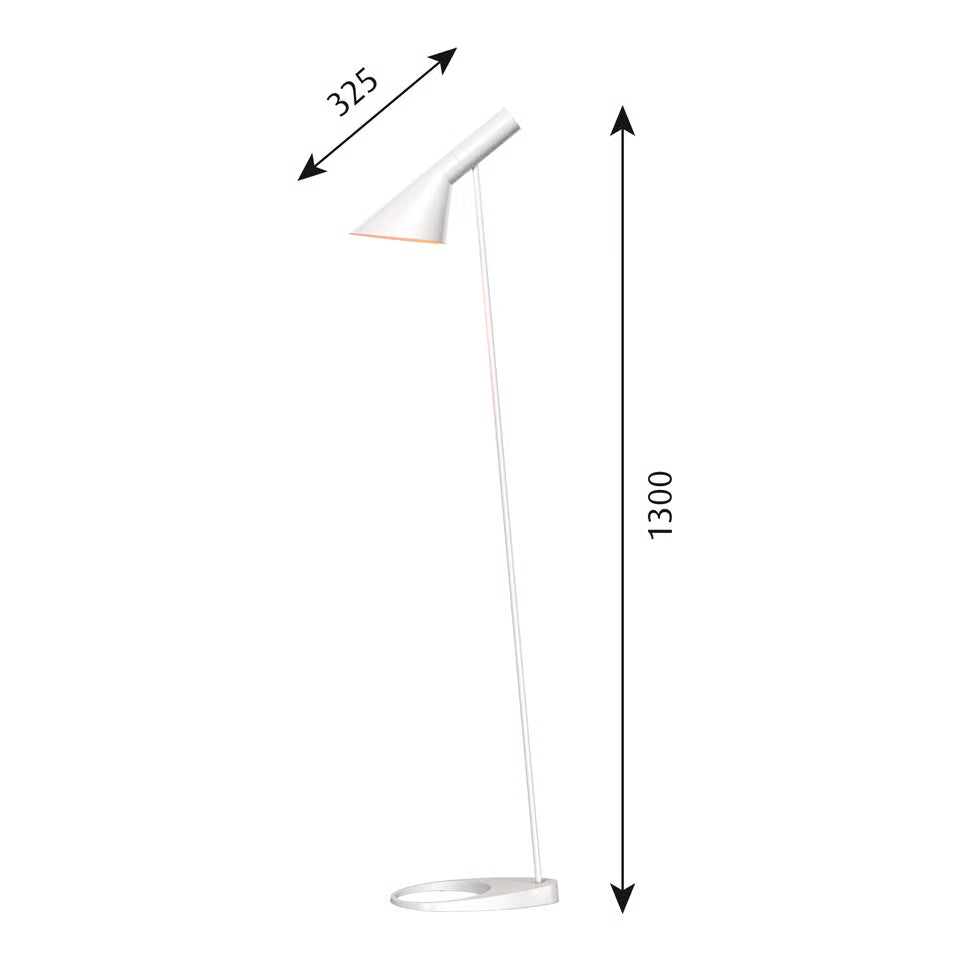 Louis Poulsen AJ Golvlampa Vit – Visningsmodell