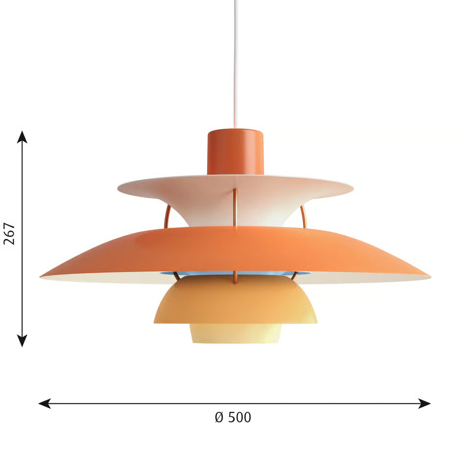 Louis Poulsen PH 5 Pendel Orange – Visningsmodell