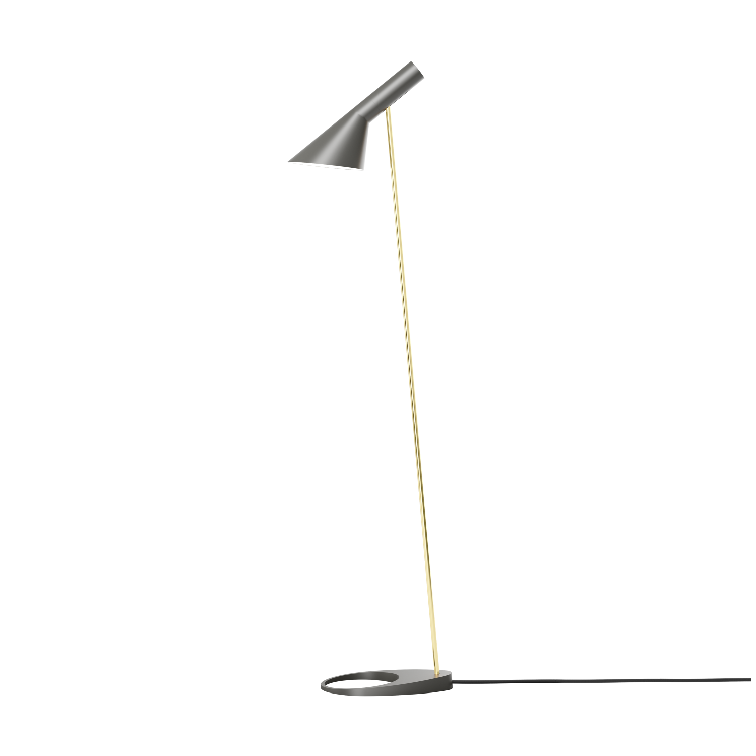 Louis Poulsen AJ Gulvlampe Brass/Warm Grey